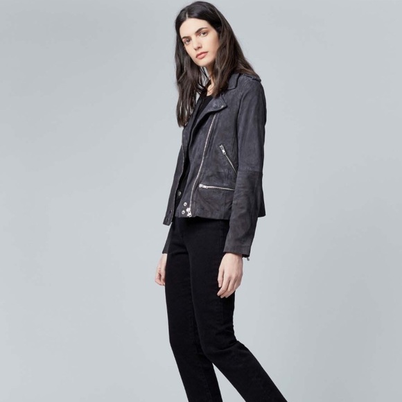Topshop moon suede biker jacket - Picture 3 of 8